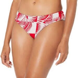 NWT Carve Designs Red and White Checkered Palm Bikini Bottom